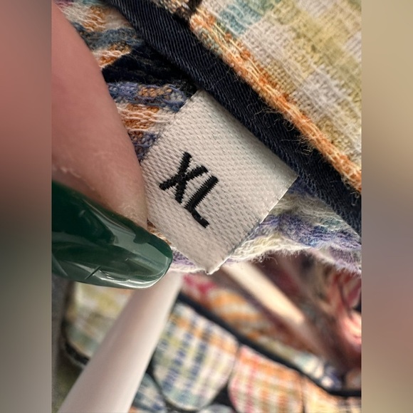 Luchiano Visconti Men's Long Sleeve Button Down Multicolor circles stripes shirt - Picture 6 of 6